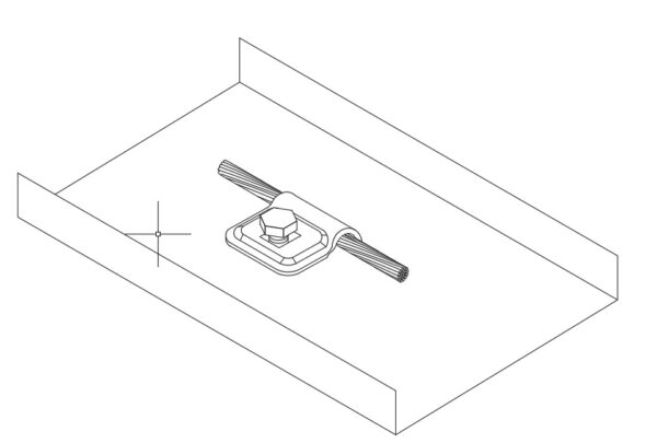 کلمپ اتصال سیم ارت روی سینی کابل و سازه - Image 4
